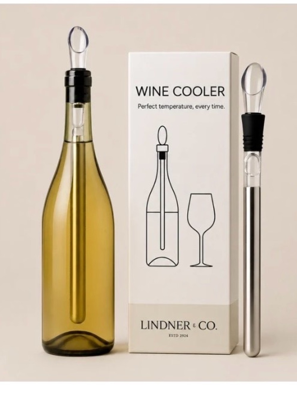 Lindner & Co Wine Cooling Stick & Pourer – New in Box